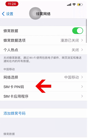 户县苹果14维修网分享如何给iPhone14的SIM卡设置密码 