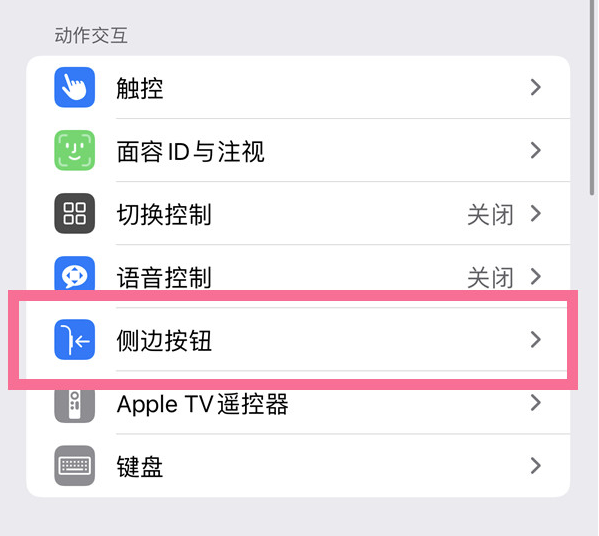 户县苹果14维修店分享iPhone14 Plus侧键双击下载功能关闭方法 